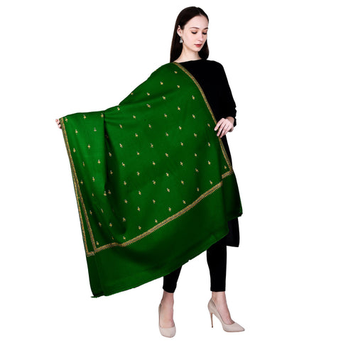 Women's Hand Embroidered Wool Shawl
